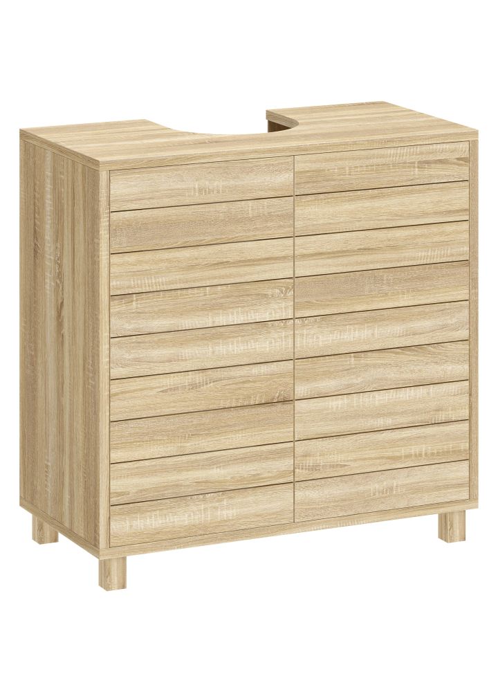 Mueble Bajo Lavabo Espoo Listones Apertura Presión