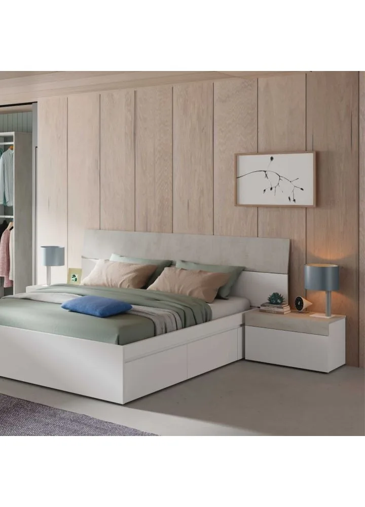 Cabecero con dos mesitas Skagen 276 x 94 x 40 cm