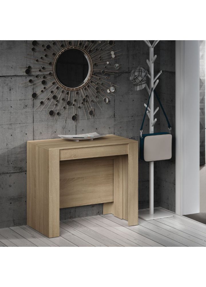 Mesa consola extensible Arne roble 90 x 78 x 51 - 237 cm