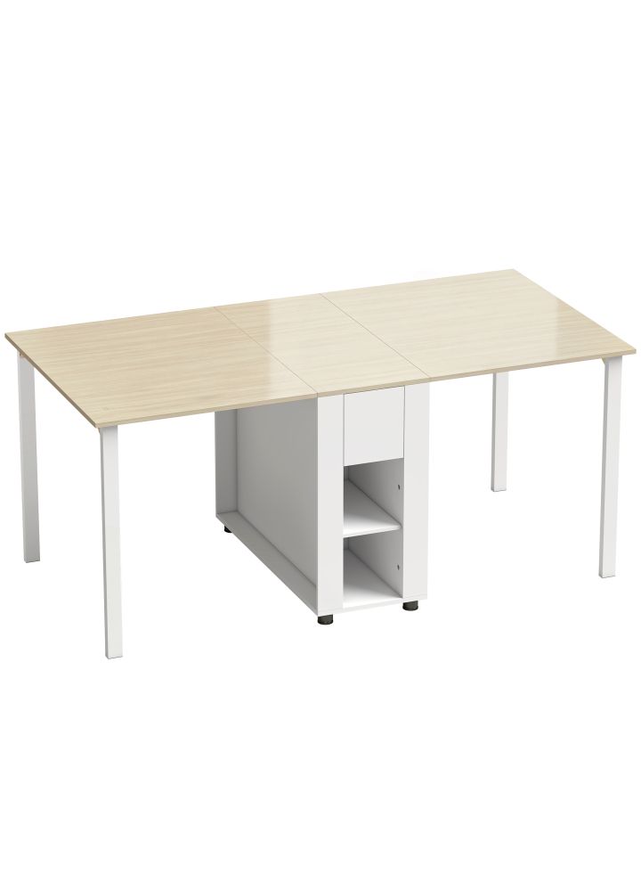 Mesa Cocina Malmö Plegable Grande Blanco