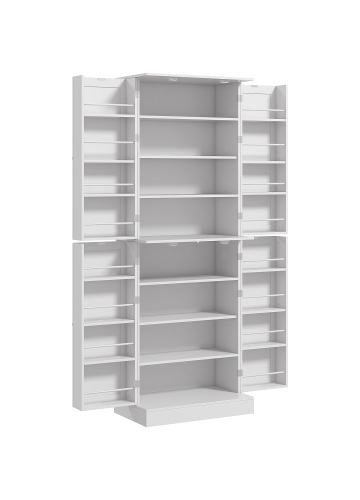 Armario Despensa Stavanger 4 Puertas Blanco