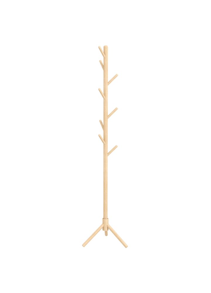 Perchero Bodø Árbol Madera 8 Ganchos Natural