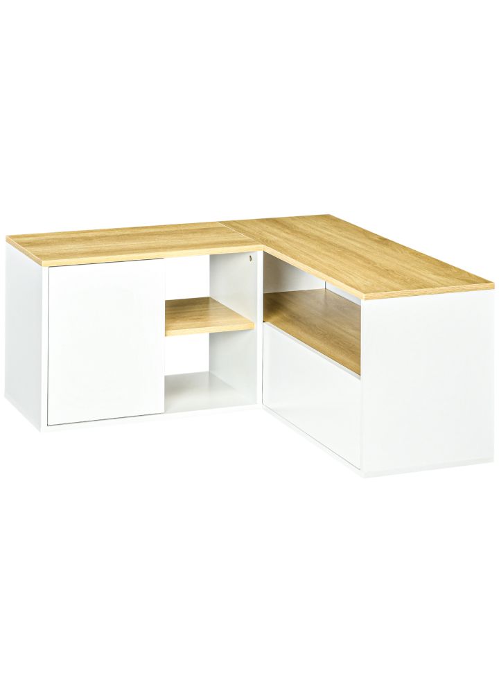 Mueble TV Oslo Esquinero Blanco