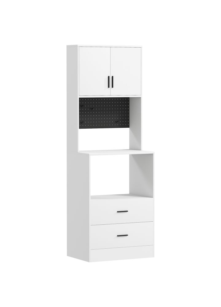 Mueble Cocina Stavanger Microondas 2 Cajones Blanco