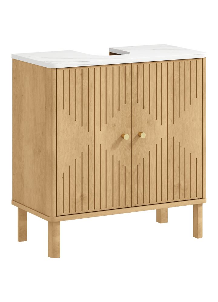 Mueble Lavabo Espoo Estante Ajustable Roble