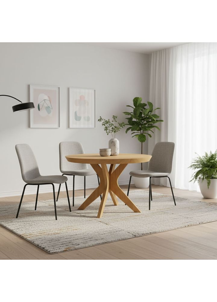 Mesa de comedor redonda extensible Tromsø