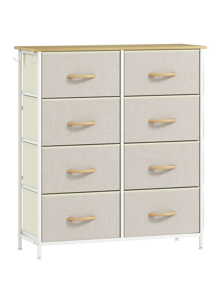 Cajonera Visby Tela 8 Cajones Beige