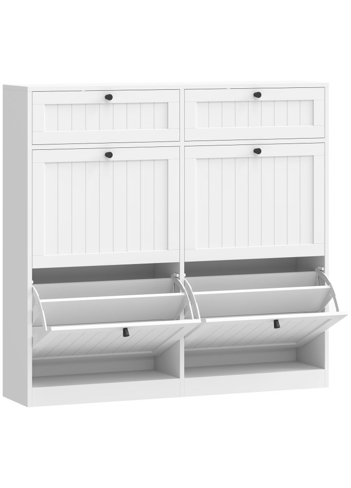 Zapatero Fjord 4 Cajones Abatibles Blanco