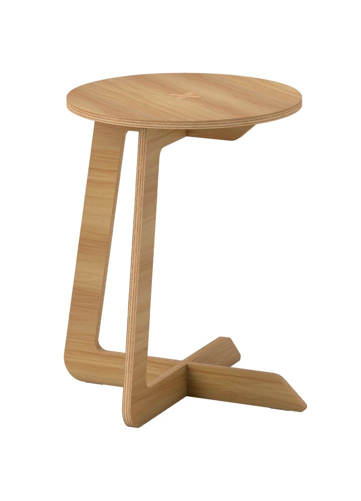 Mesa Auxiliar Copenhague Forma C Natural