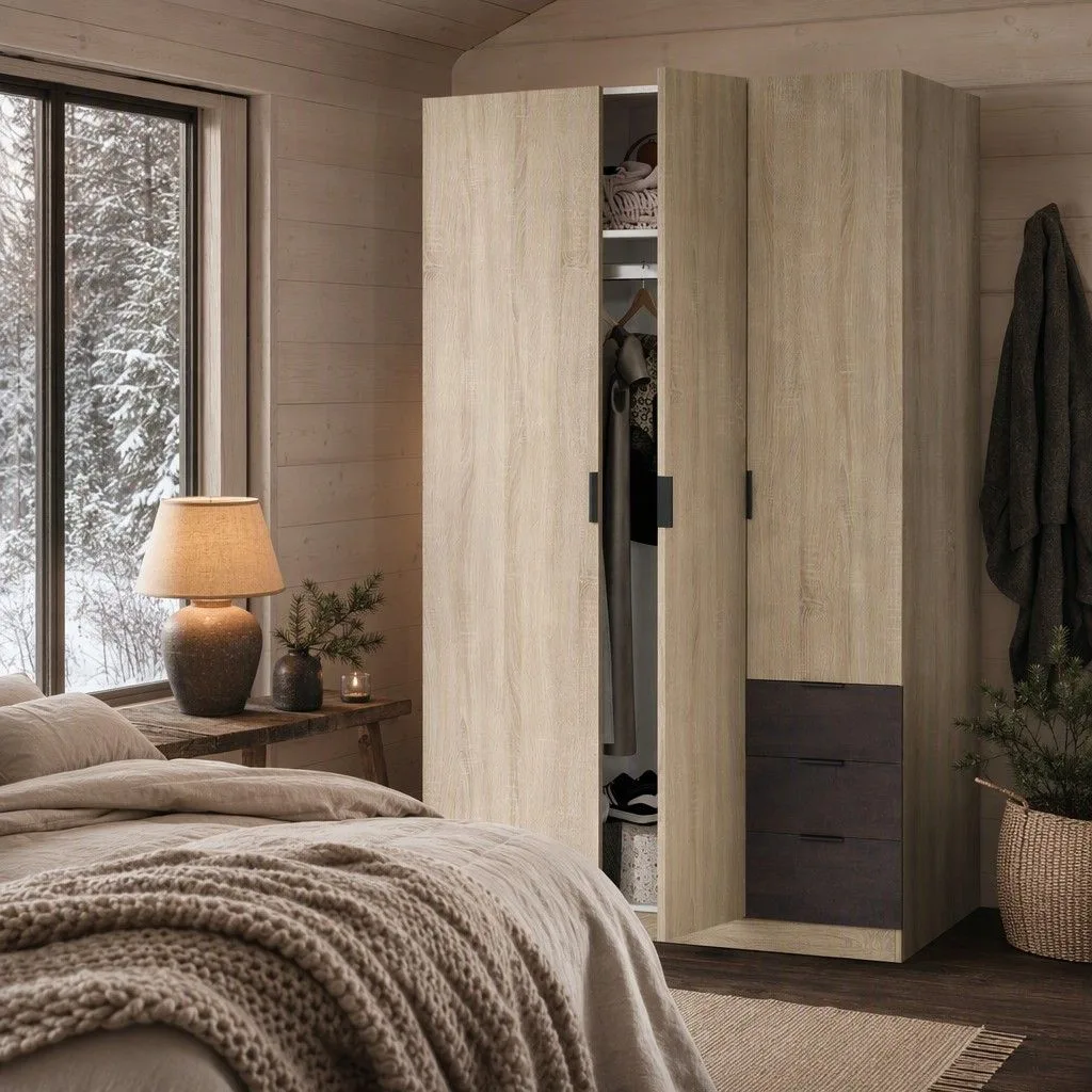 Armario Ola 121x180 roble