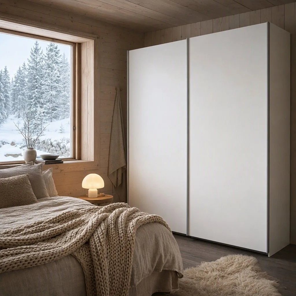 Armario Oslo correderas 120 cm · blanco