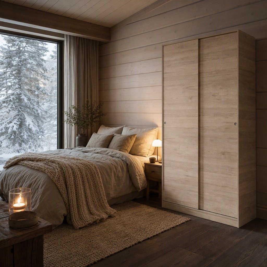 Armario Oslo correderas 100 cm · roble