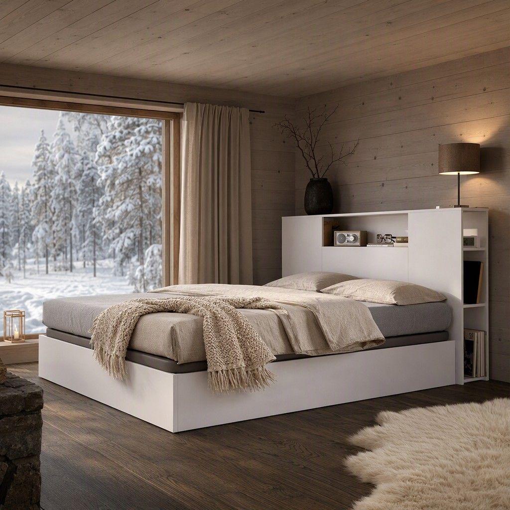 Cabezal cama 150 + canape recto 150 157x96 blanco