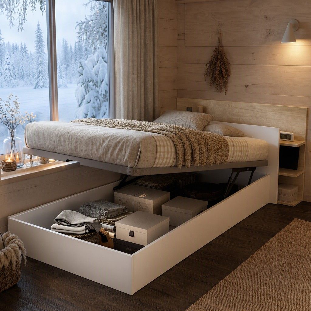 Cabezal cama 90 + canape recto 90 105x71 blanco y roble
