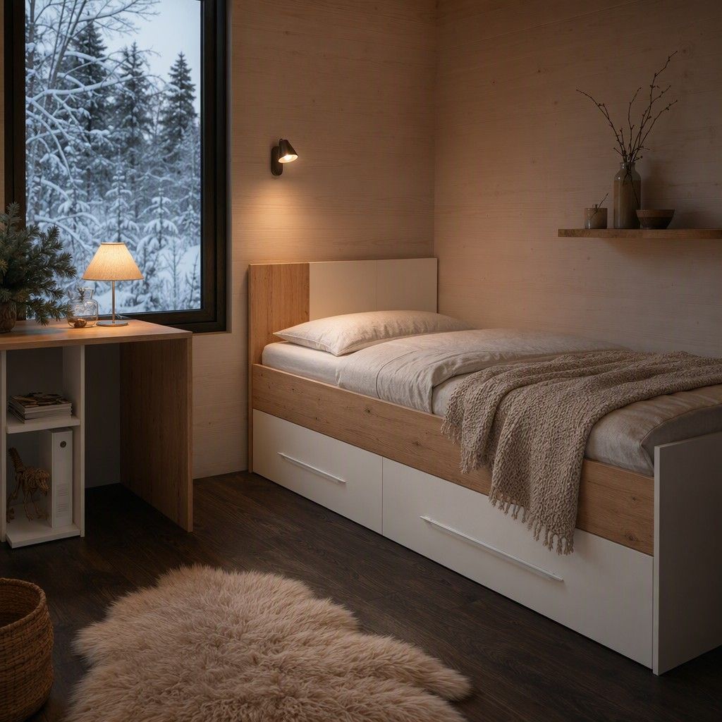 Cama nido Trygve Blanco Nórdico 196 cm