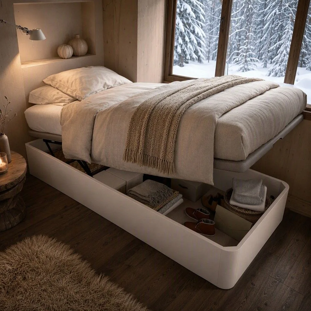 Canape pata mold. cama 105 104x32 blanco