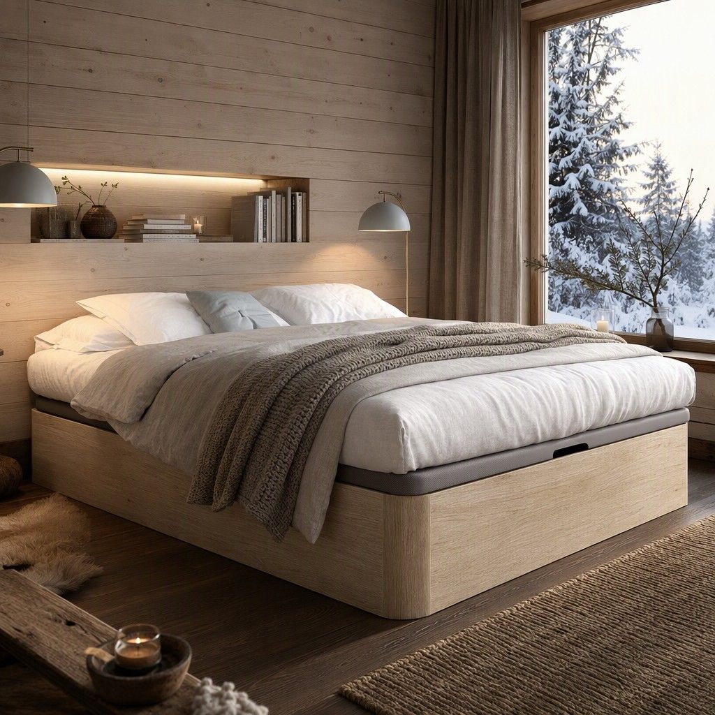 Canape pata mold. cama 150 149x32 natural
