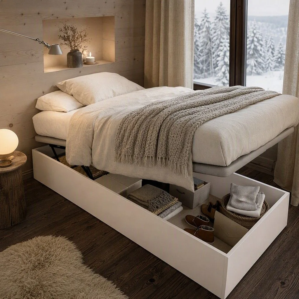 Canape recto cama 90 89x32 blanco