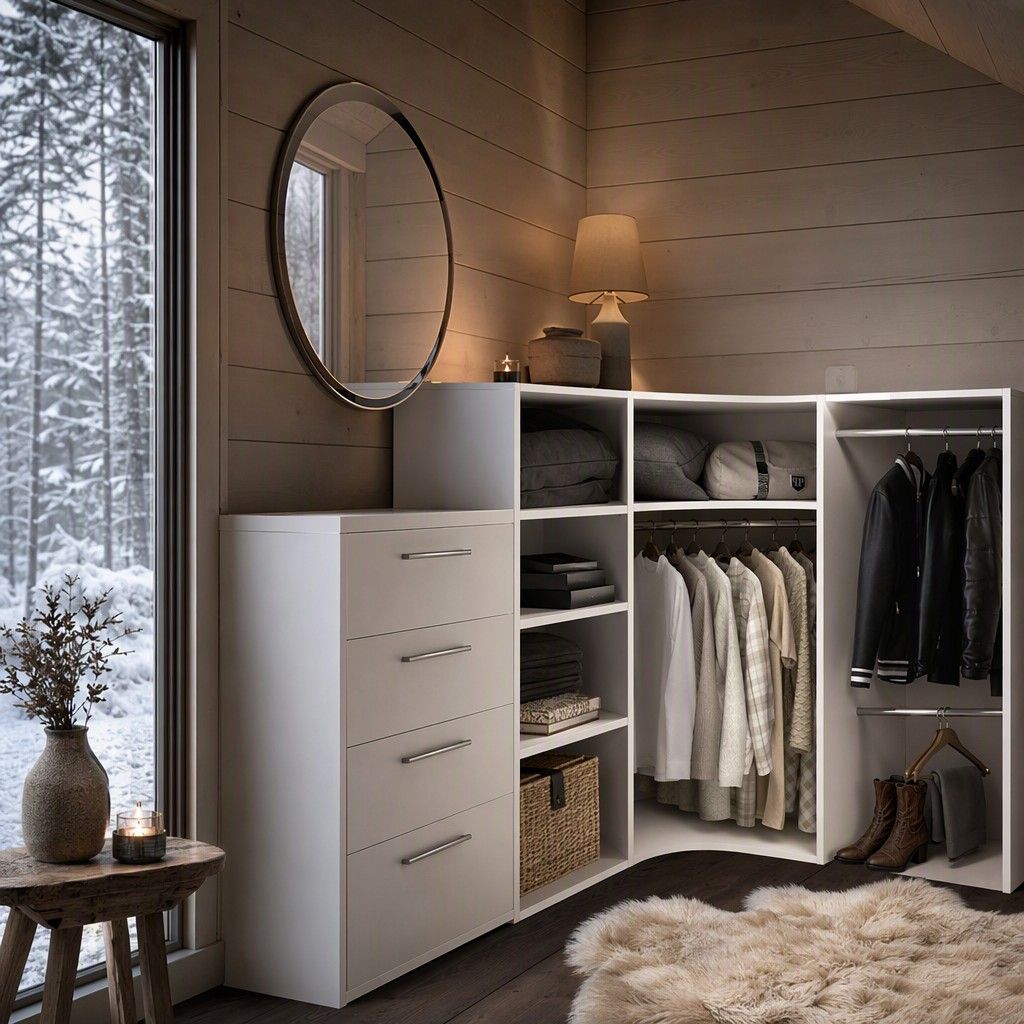 Composicion vestidor rincon adaptable blanco