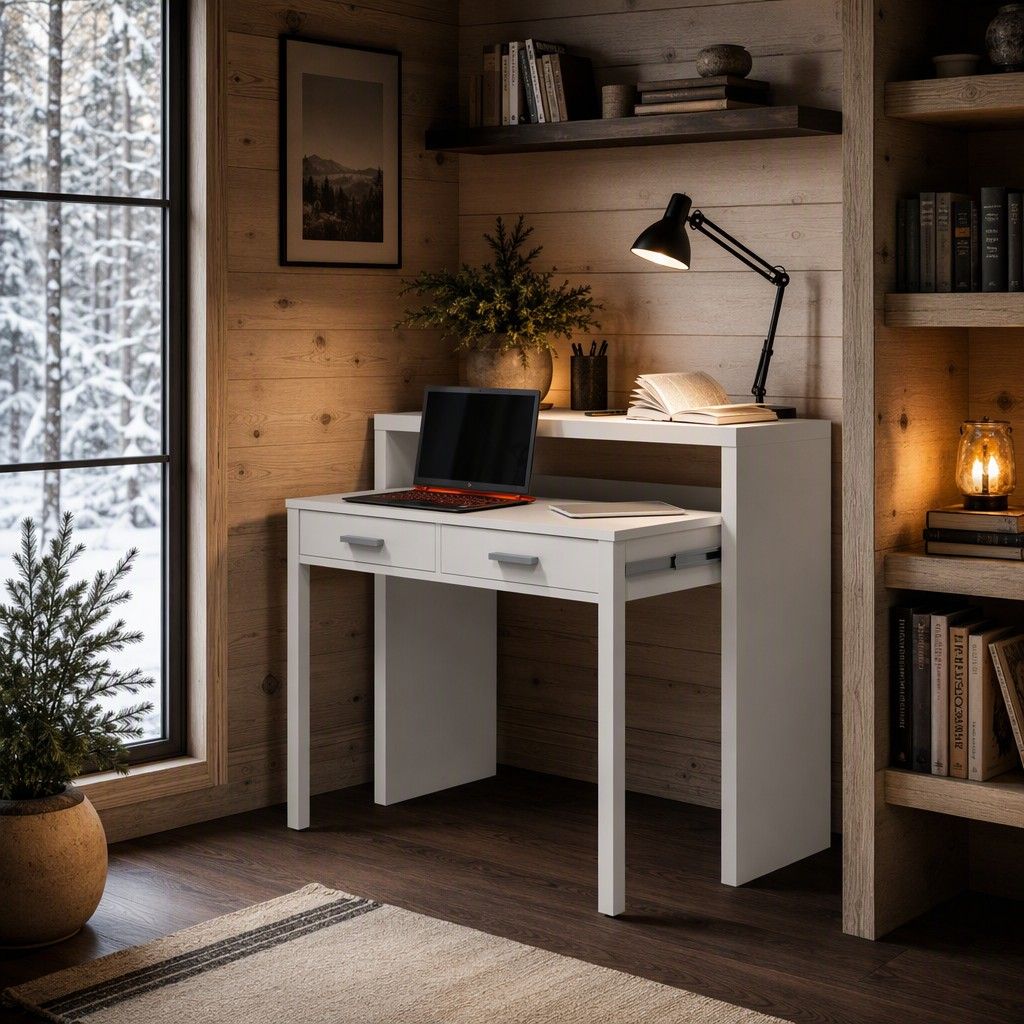 Escritorio Hanna blanco extensible 98 cm