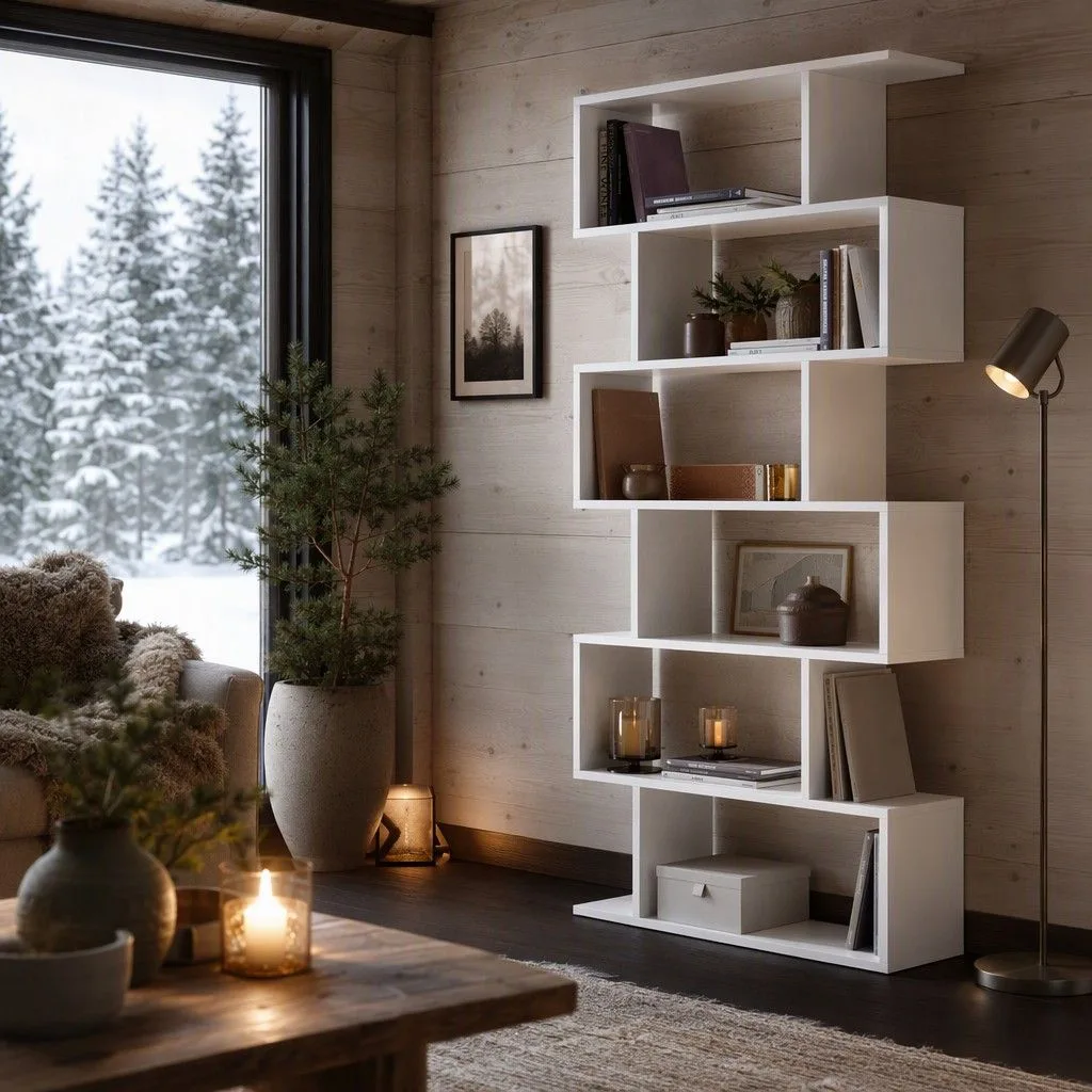 Estantería Nord alta 190 cm · blanco