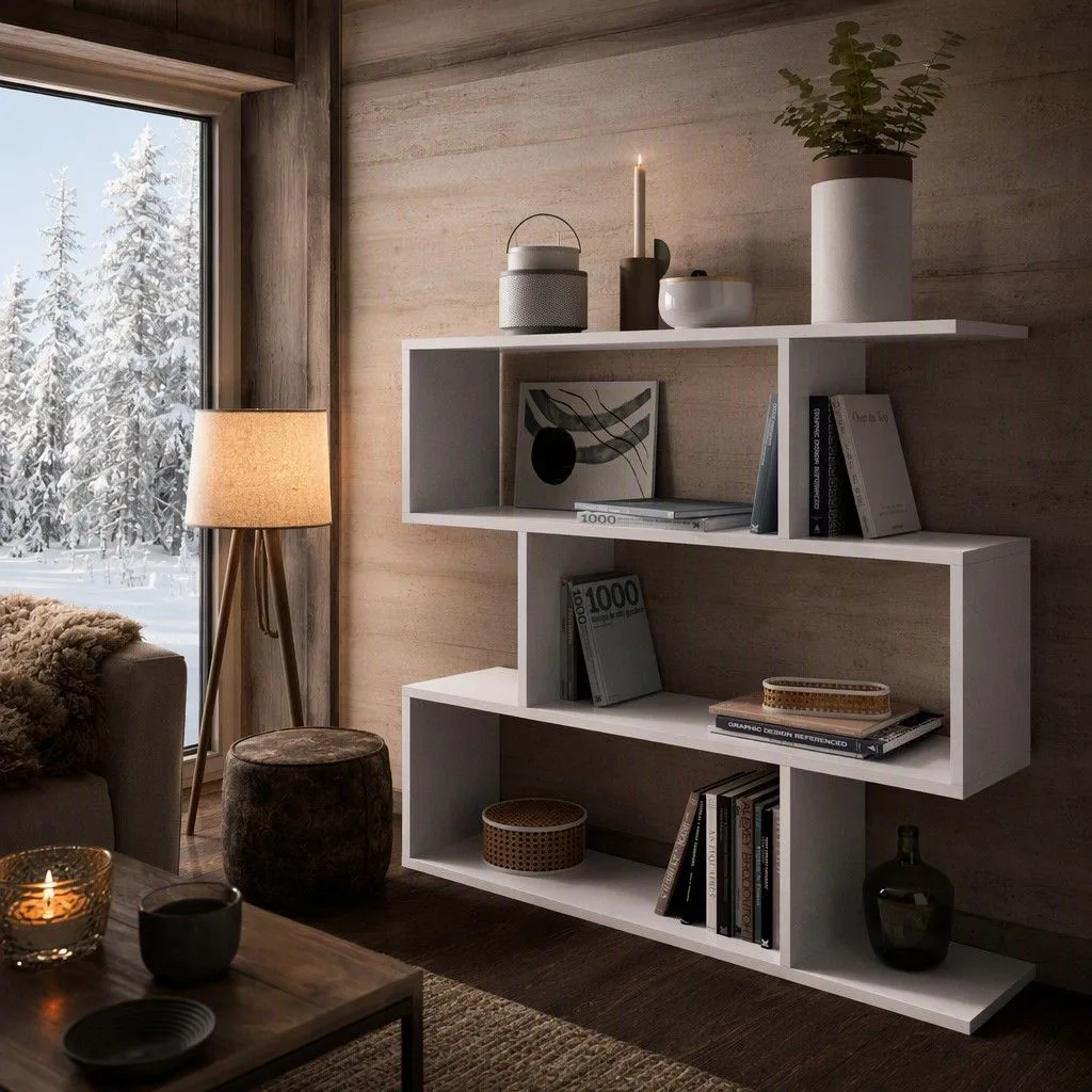 Estantería Nord baja 110 cm · blanco