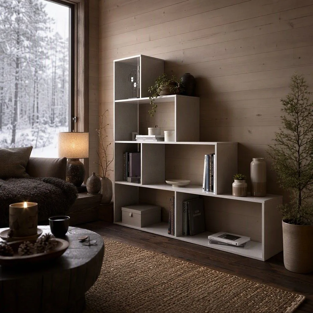 Estantería Nord cubo 145 cm · blanco