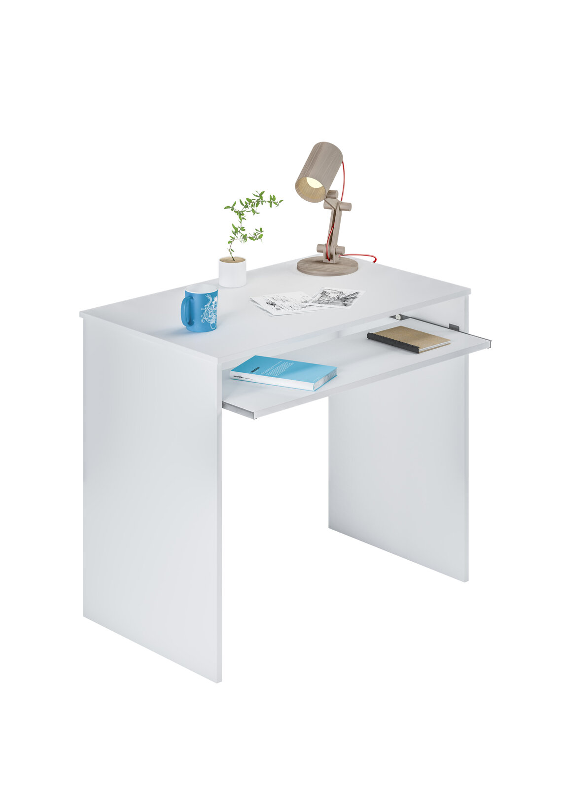 Escritorio Aksel Blanco Artik 90 cm