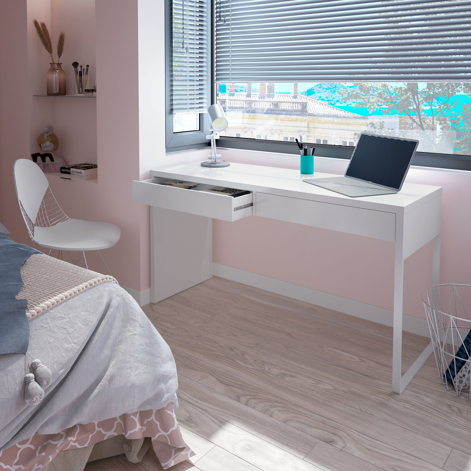 Escritorio Soren Blanco Artik 138 cm