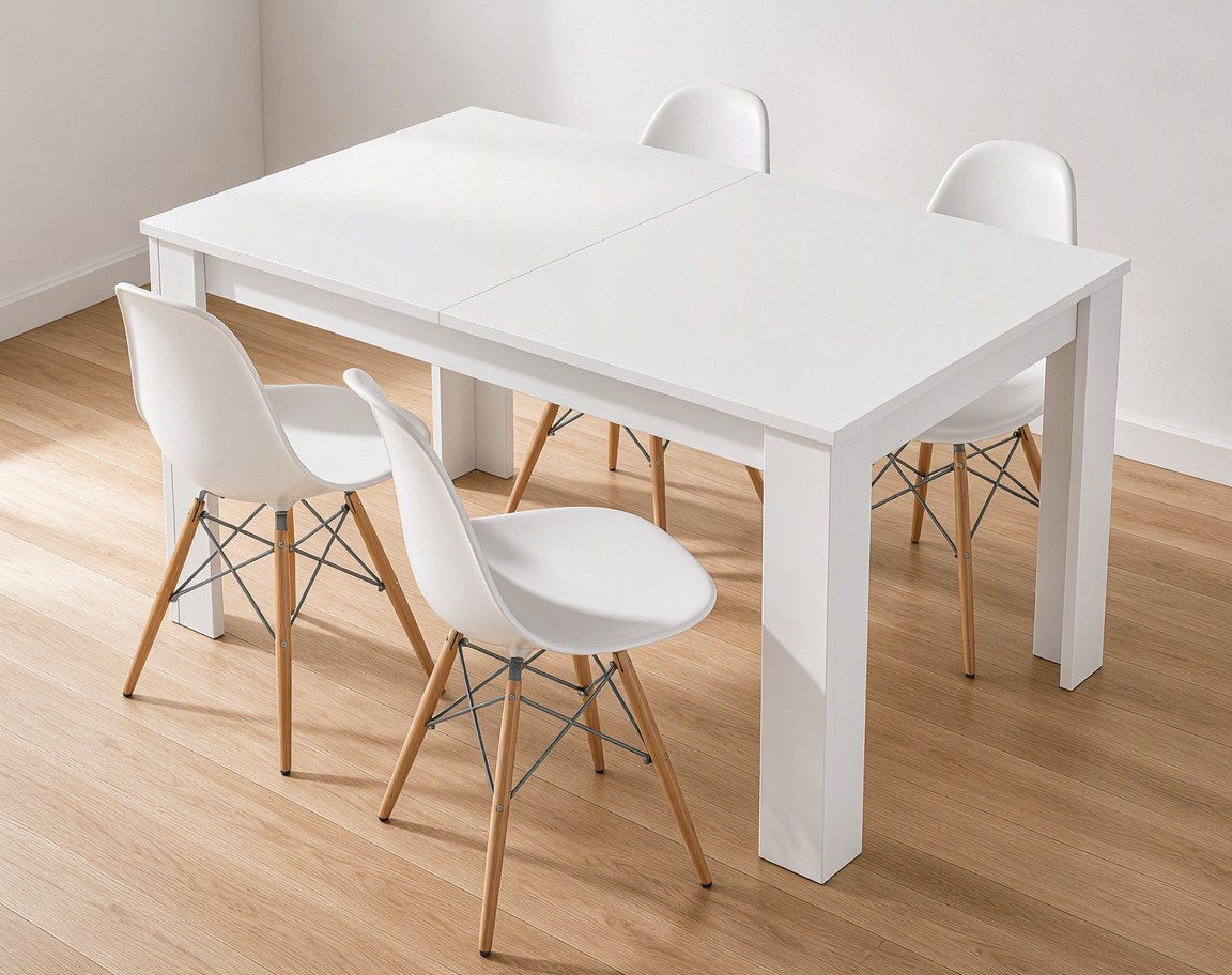 Mesa Comedor Elias blanco nórdico 190 cm con envío a Vigo