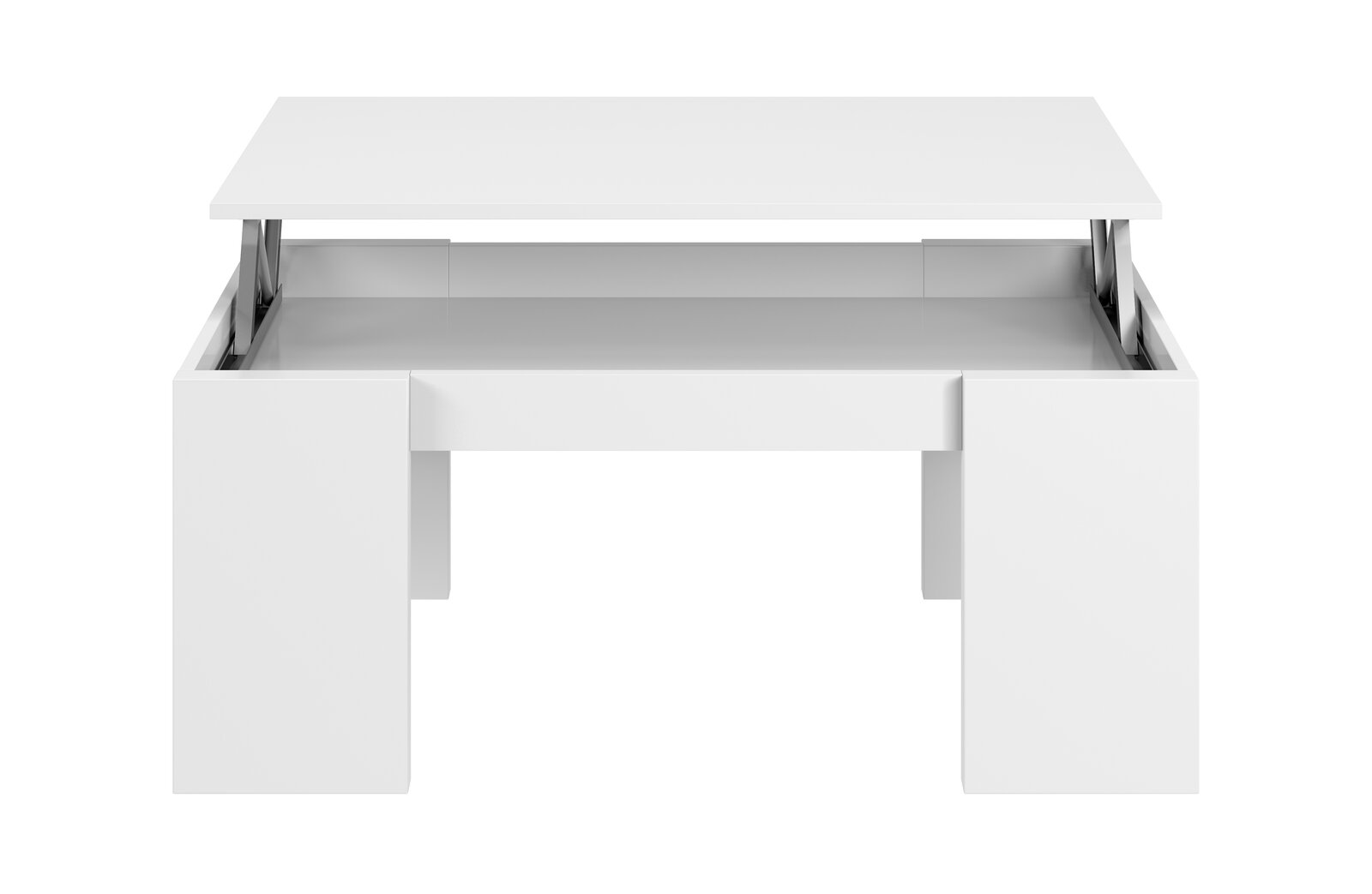 Mesa de centro elevable Sif blanco brillo 100 cm con envío a Gijón