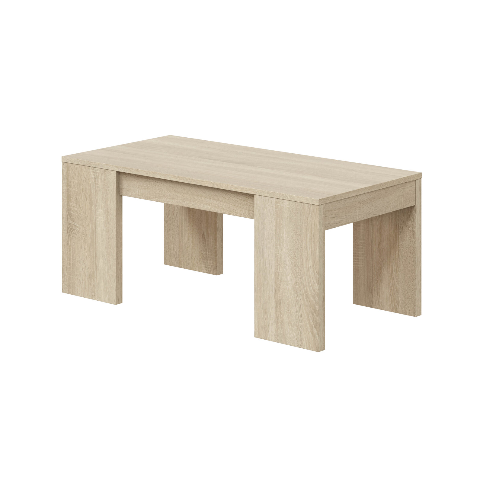 Mesa de centro elevable Vidar roble nórdico 100 cm con envío a Elche
