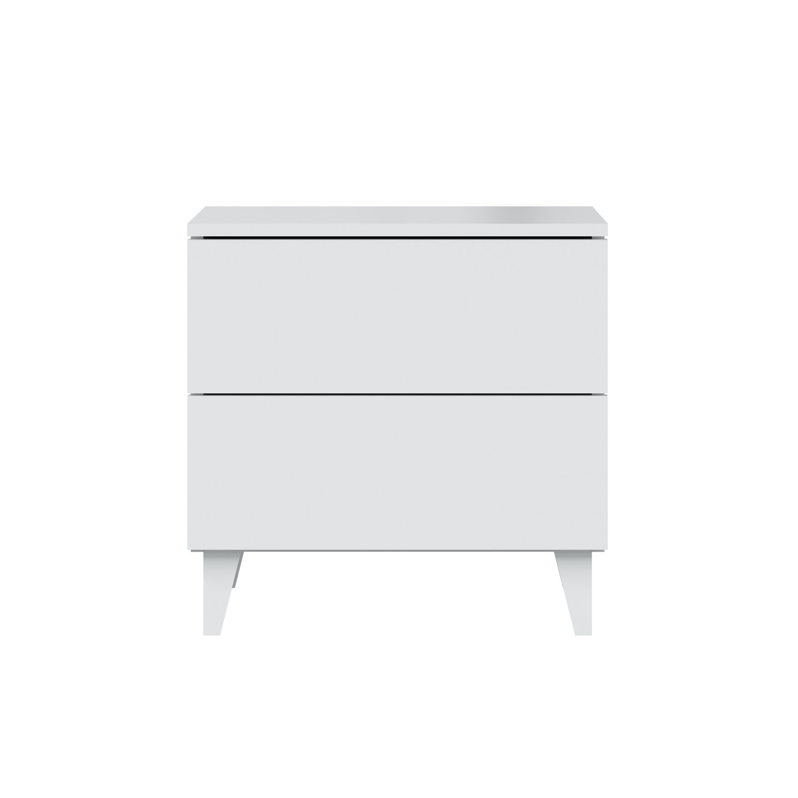 Muebles nórdicos en Benidorm: Mesita Silje blanco brillo 50 cm