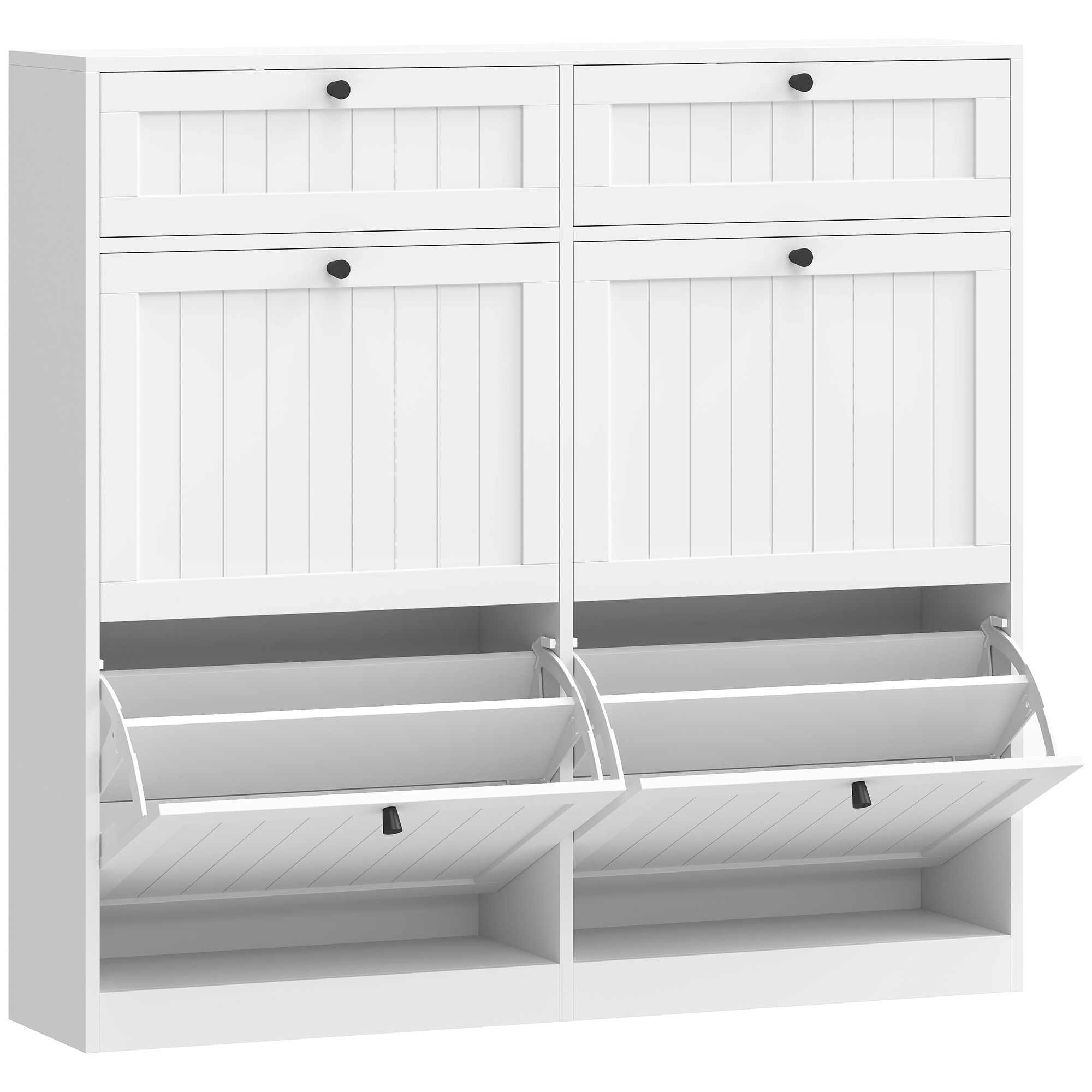 Zapatero Fjord 4 Cajones Abatibles Blanco
