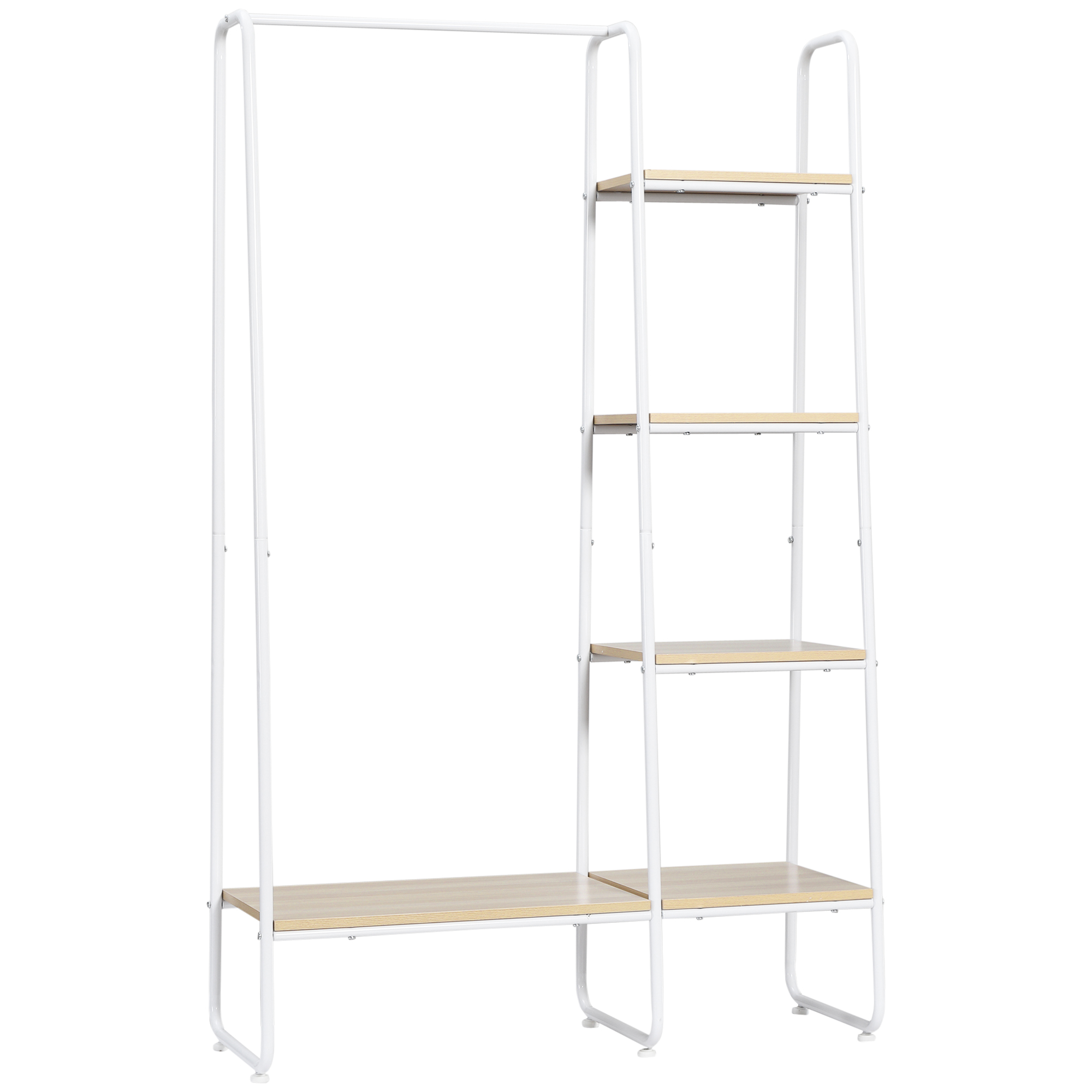 Perchero Bodø Madera 5 Estantes Natural